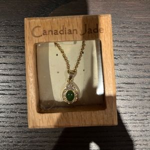 Canadian Jade Gold Necklace